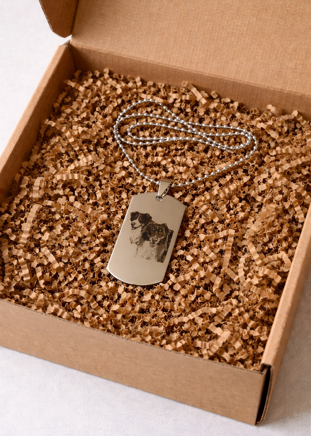 Personalisierte Lasergravur Geschenk verpackt