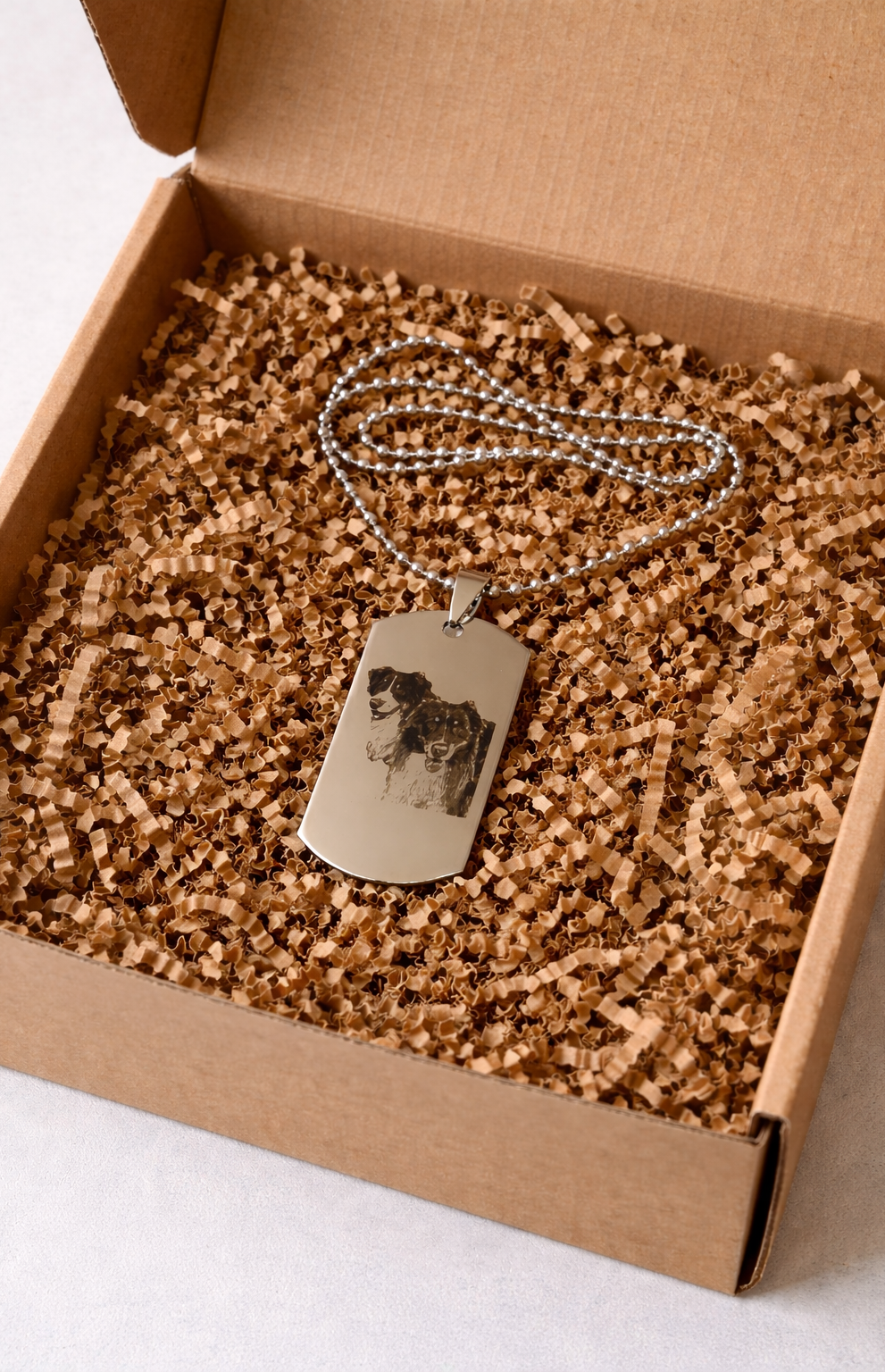 Personalisierte Lasergravur Geschenk verpackt